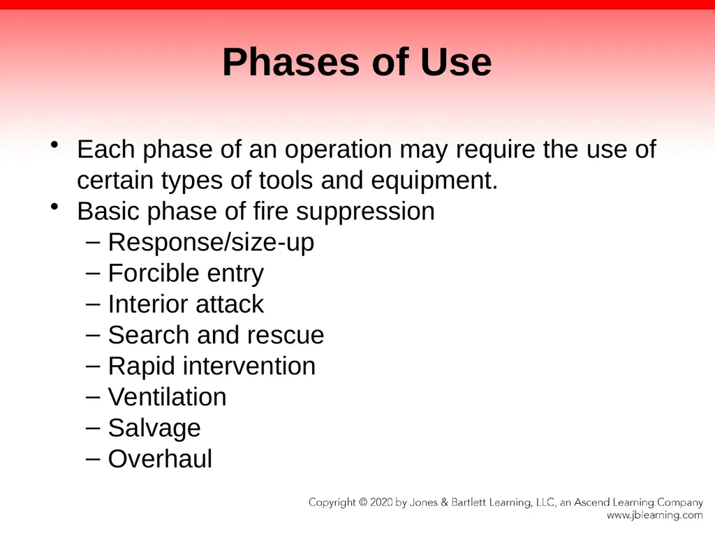 CHAPTER 8 Fire Fighter Tools and Equipment - slide 48 of 72