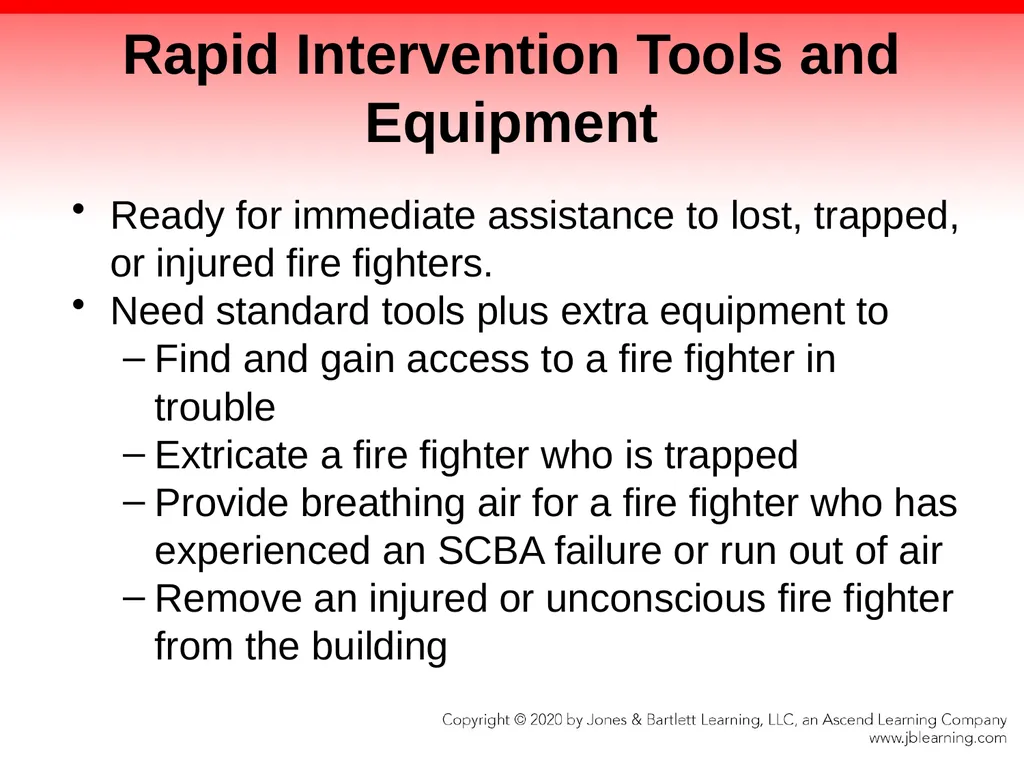 CHAPTER 8 Fire Fighter Tools and Equipment - slide 54 of 72