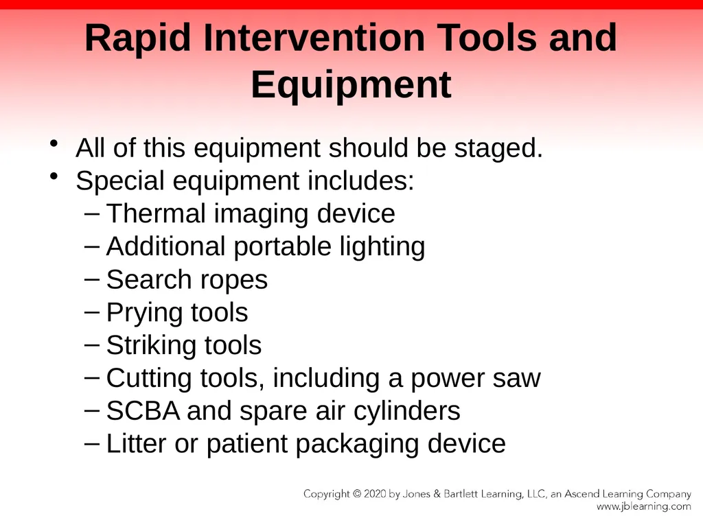 CHAPTER 8 Fire Fighter Tools and Equipment - slide 55 of 72