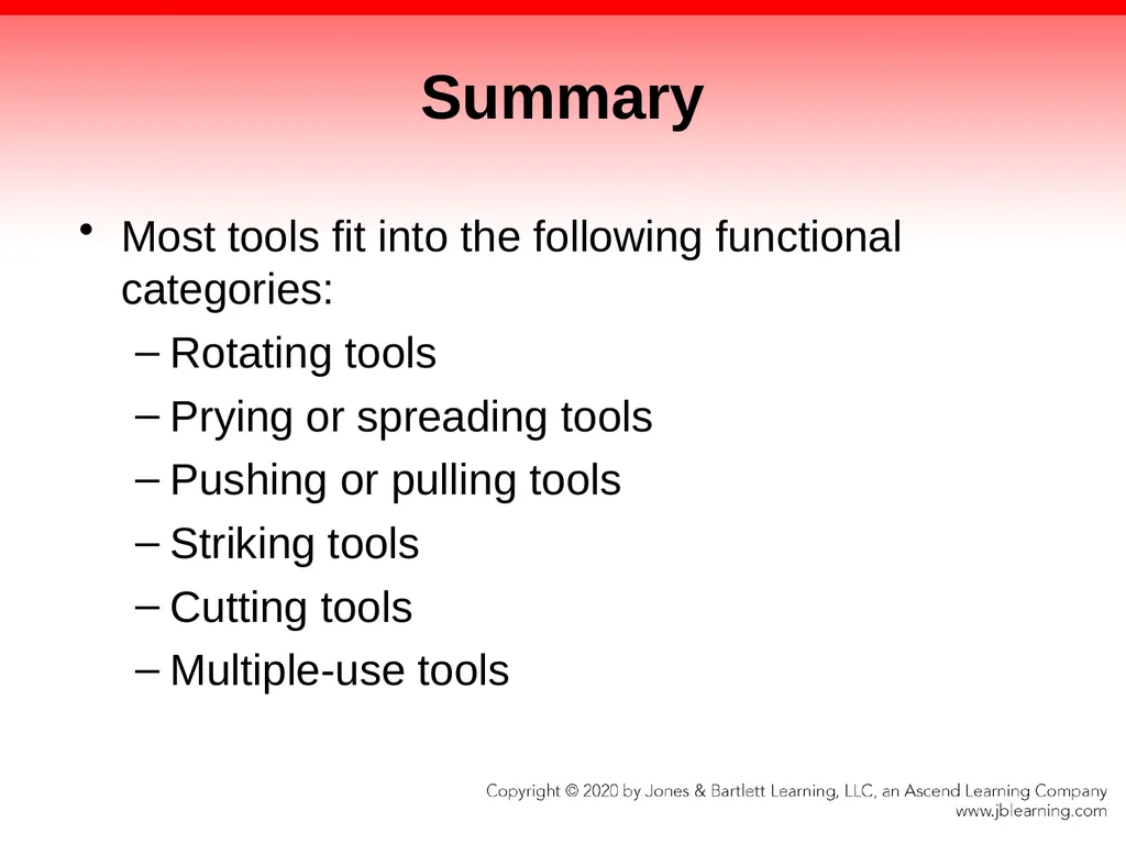 CHAPTER 8 Fire Fighter Tools and Equipment - slide 65 of 72