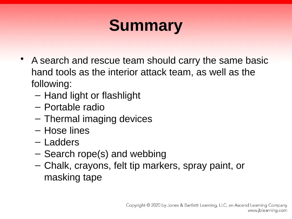 CHAPTER 8 Fire Fighter Tools and Equipment - slide 68 of 72