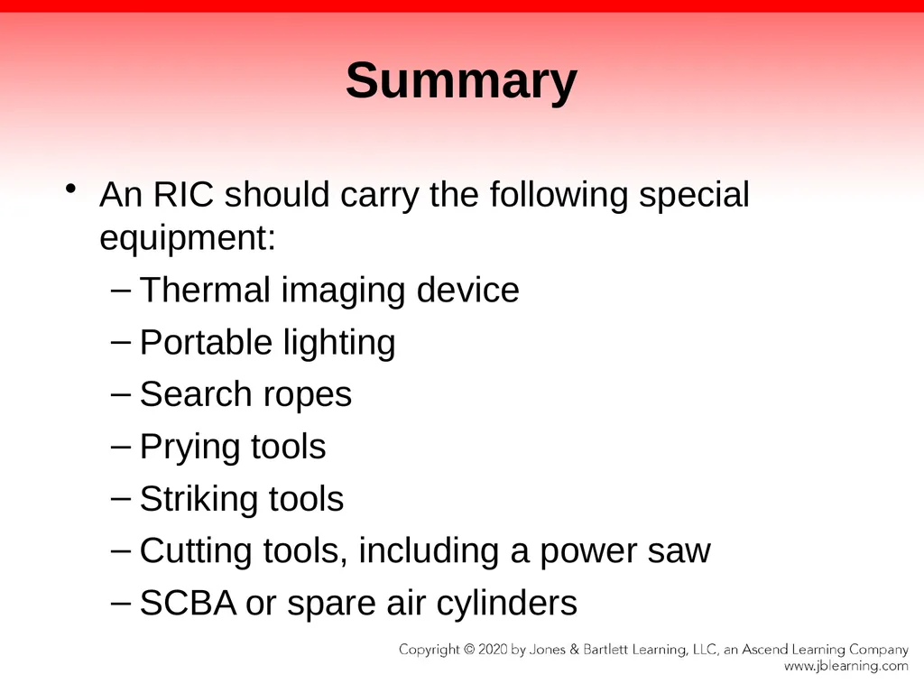 CHAPTER 8 Fire Fighter Tools and Equipment - slide 69 of 72