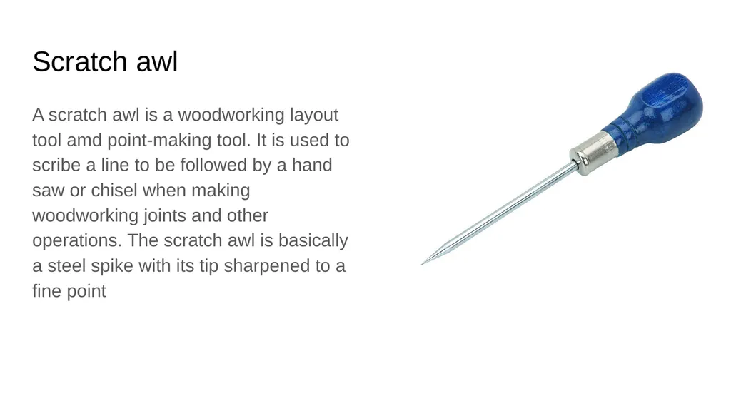 Carpentry Tool List What is a divider anyway? When - slide 18 of 28