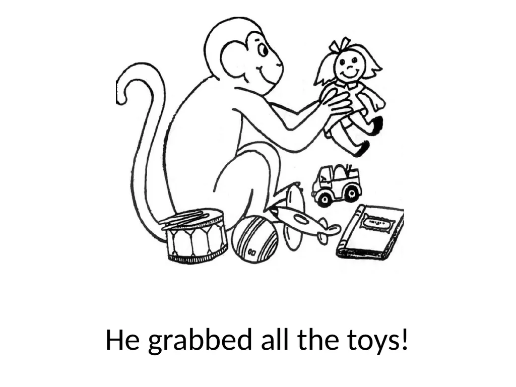 Bono the Monkey Went to School Bono the monkey - slide 11 of 21