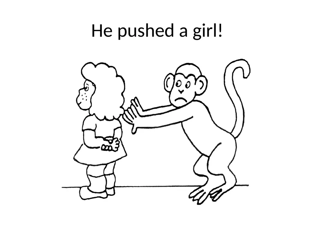Bono the Monkey Went to School Bono the monkey - slide 9 of 21
