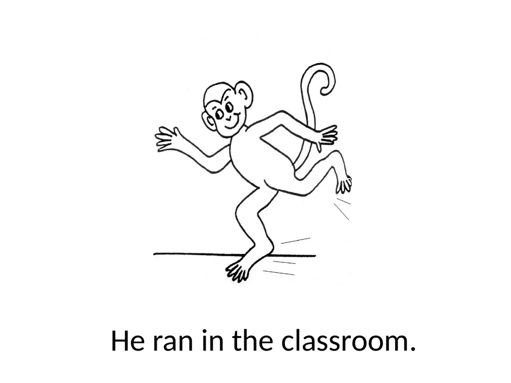 Bono the Monkey Went to School Bono the monkey - slide 3 of 21