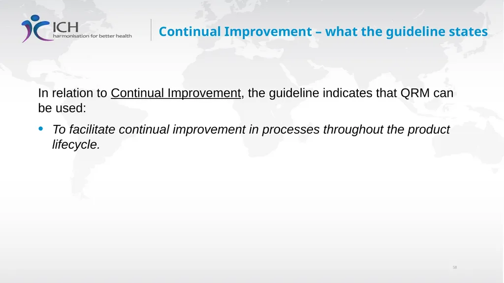 Annex II: Potential Applications Quality Risk - slide 58 of 62