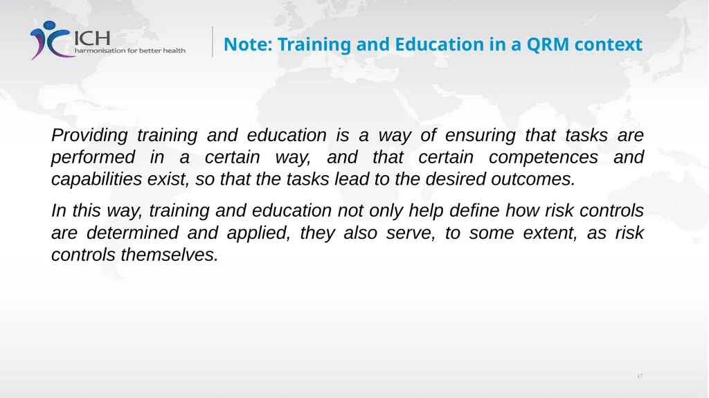 Annex II: Potential Applications Quality Risk - slide 17 of 62