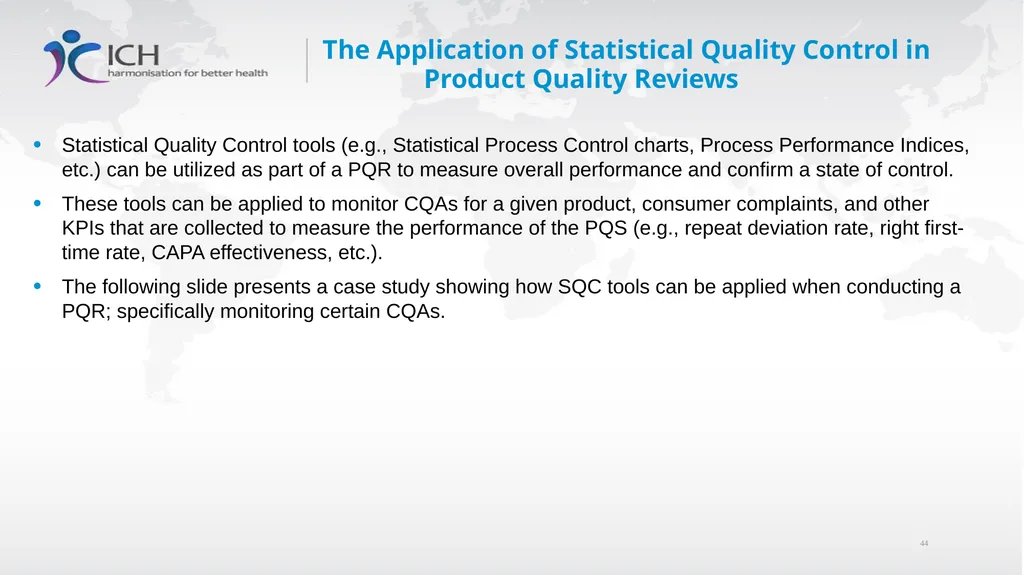 Annex II: Potential Applications Quality Risk - slide 44 of 62