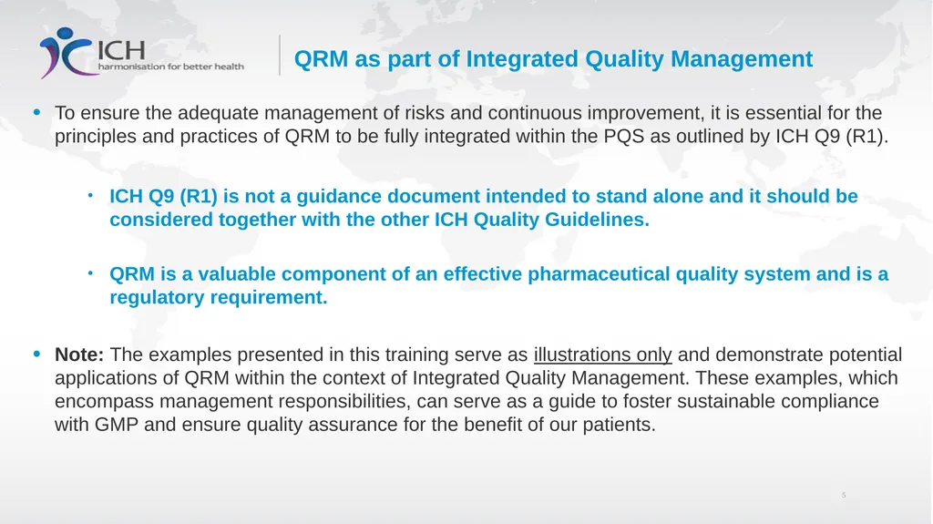 Annex II: Potential Applications Quality Risk - slide 5 of 62