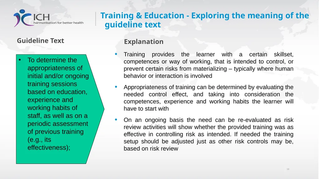 Annex II: Potential Applications Quality Risk - slide 18 of 62