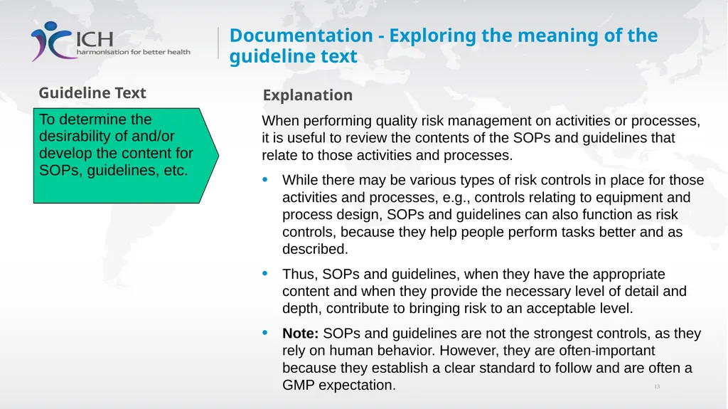 Annex II: Potential Applications Quality Risk - slide 13 of 62