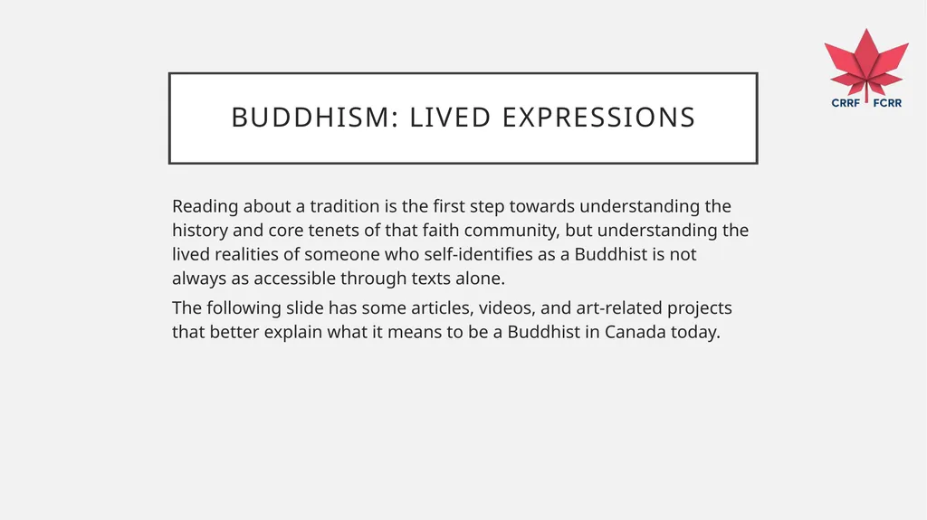 Interfaith Learning and Understanding CRRF - slide 112 of 227