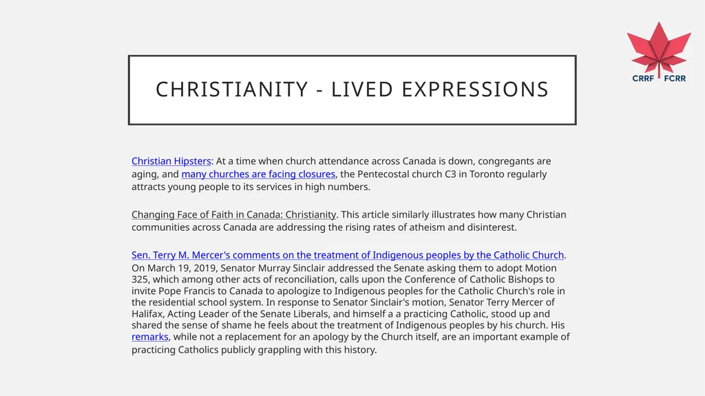 Interfaith Learning and Understanding CRRF - slide 76 of 227