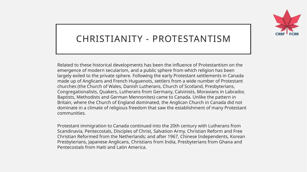 Interfaith Learning and Understanding CRRF - slide 70 of 227