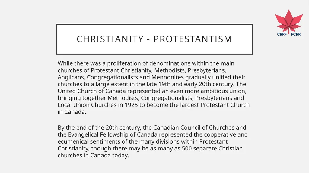 Interfaith Learning and Understanding CRRF - slide 72 of 227