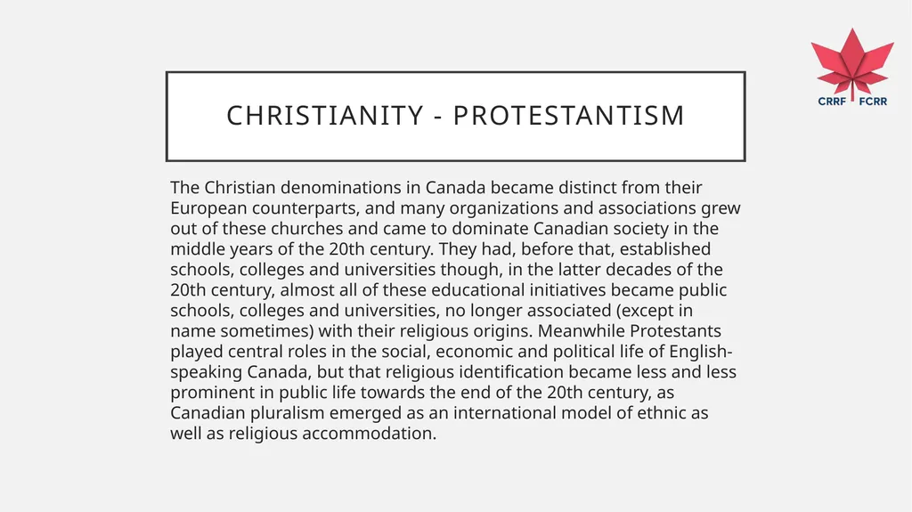 Interfaith Learning and Understanding CRRF - slide 73 of 227