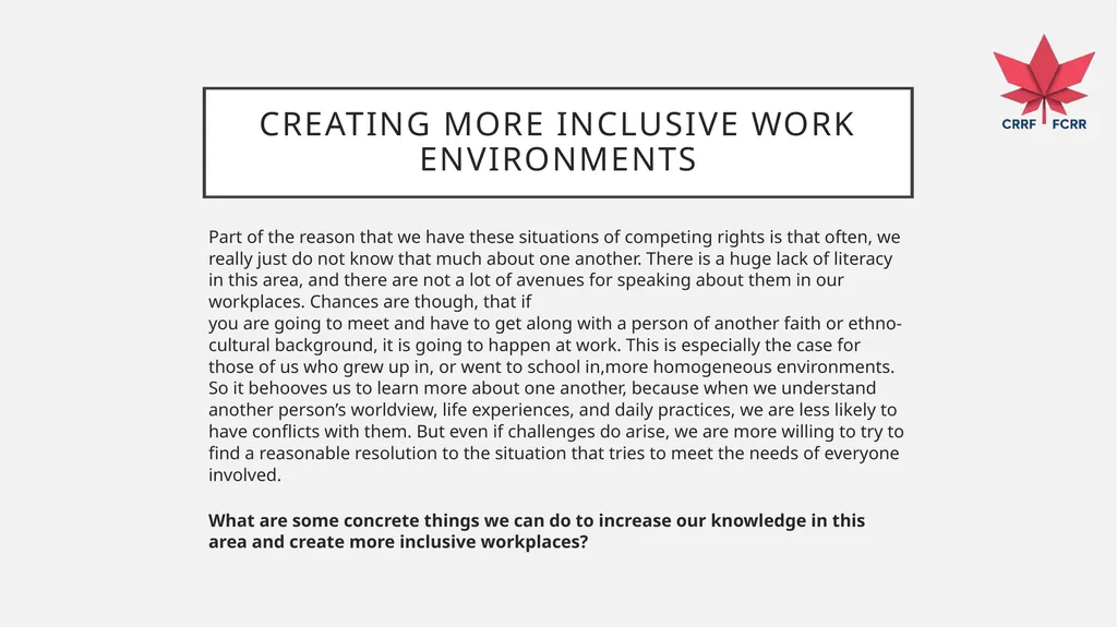 Interfaith Learning and Understanding CRRF - slide 223 of 227