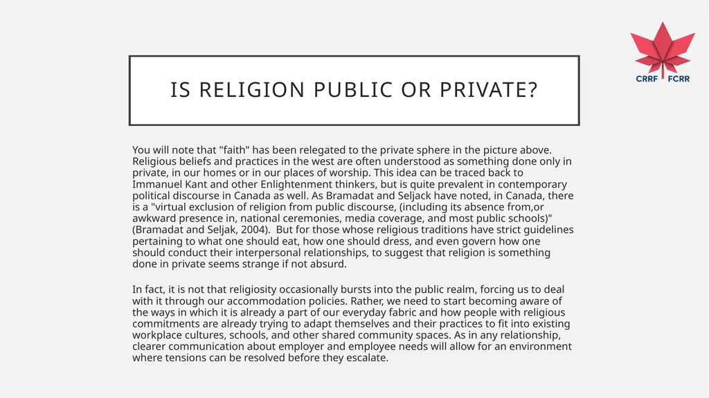 Interfaith Learning and Understanding CRRF - slide 200 of 227