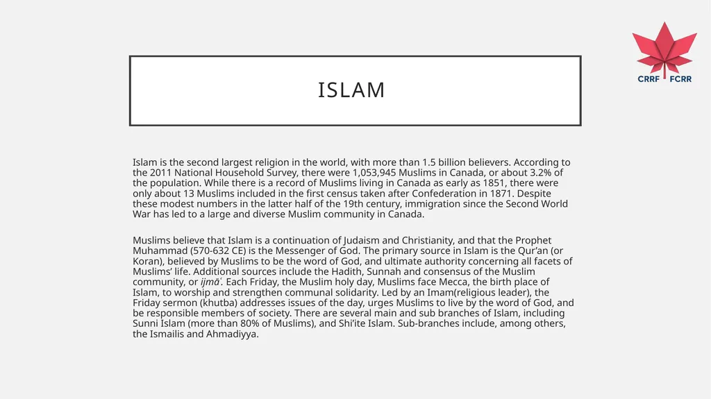 Interfaith Learning and Understanding CRRF - slide 85 of 227