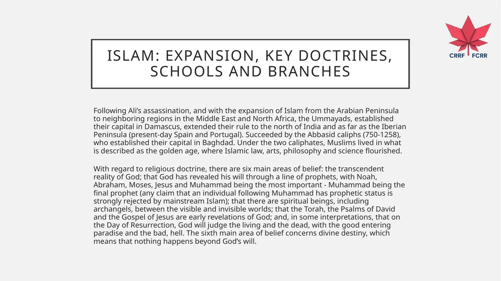 Interfaith Learning and Understanding CRRF - slide 88 of 227