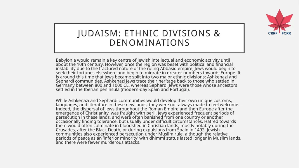 Interfaith Learning and Understanding CRRF - slide 48 of 227