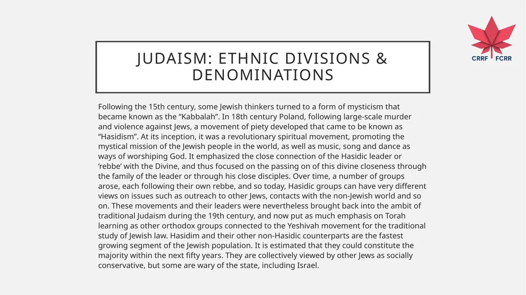 Interfaith Learning and Understanding CRRF - slide 49 of 227