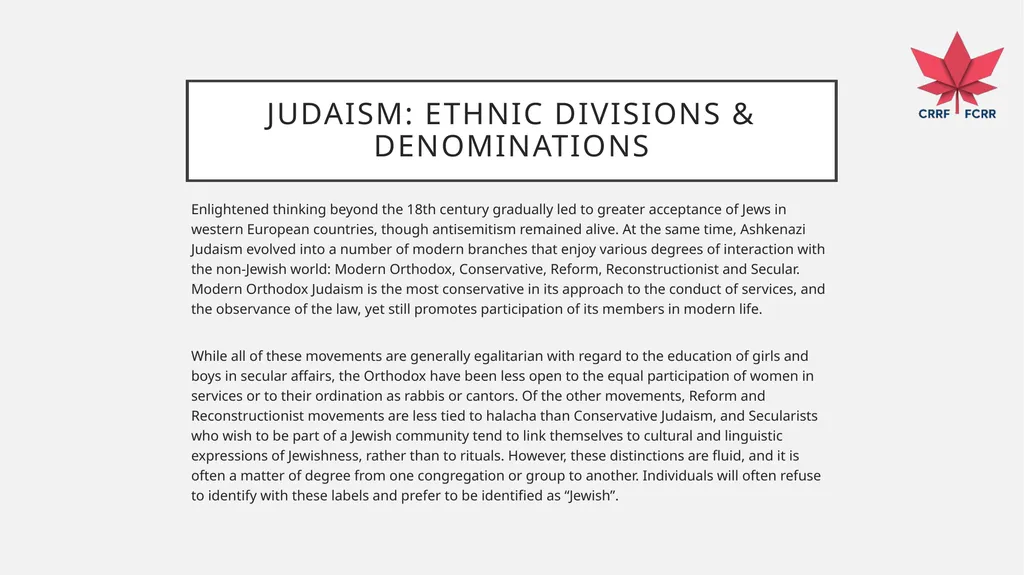 Interfaith Learning and Understanding CRRF - slide 50 of 227