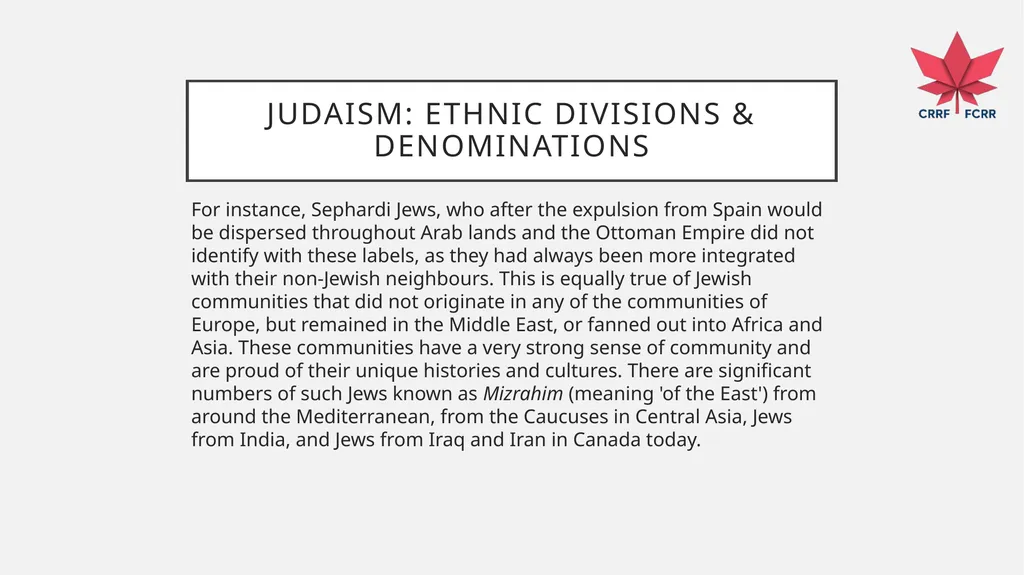 Interfaith Learning and Understanding CRRF - slide 51 of 227