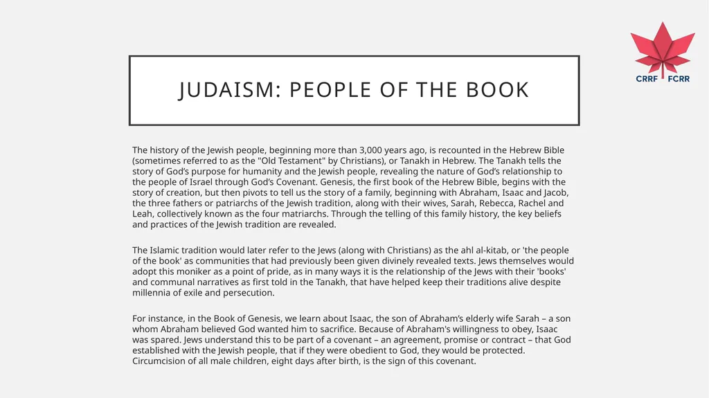 Interfaith Learning and Understanding CRRF - slide 42 of 227