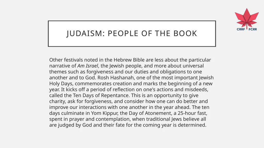 Interfaith Learning and Understanding CRRF - slide 44 of 227