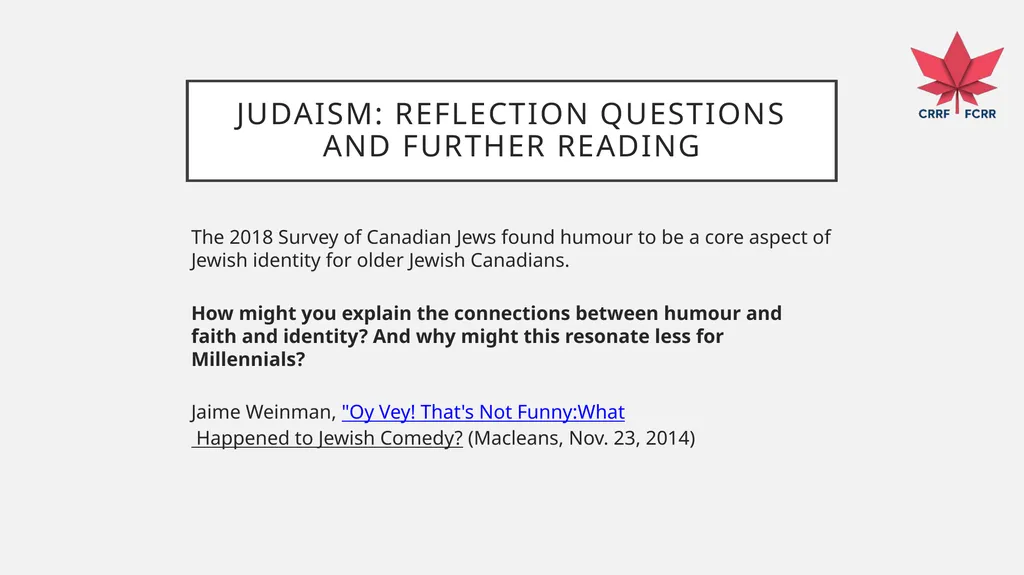 Interfaith Learning and Understanding CRRF - slide 63 of 227