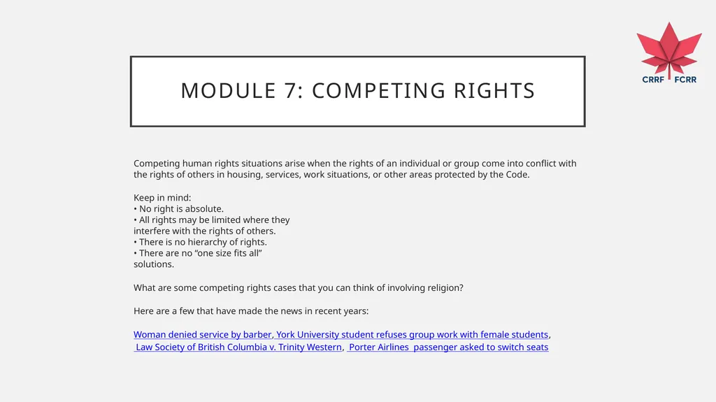 Interfaith Learning and Understanding CRRF - slide 215 of 227