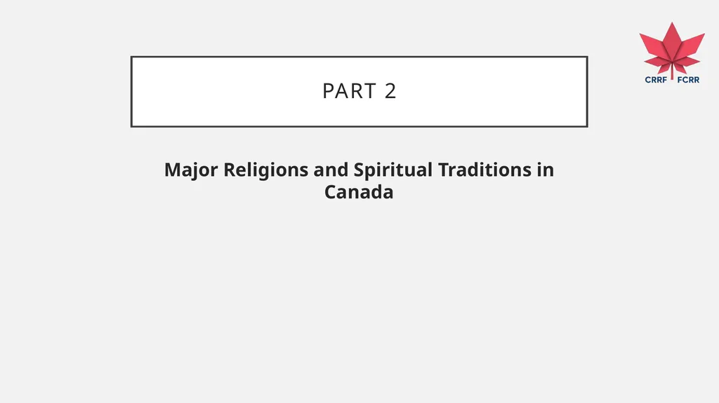 Interfaith Learning and Understanding CRRF - slide 39 of 227