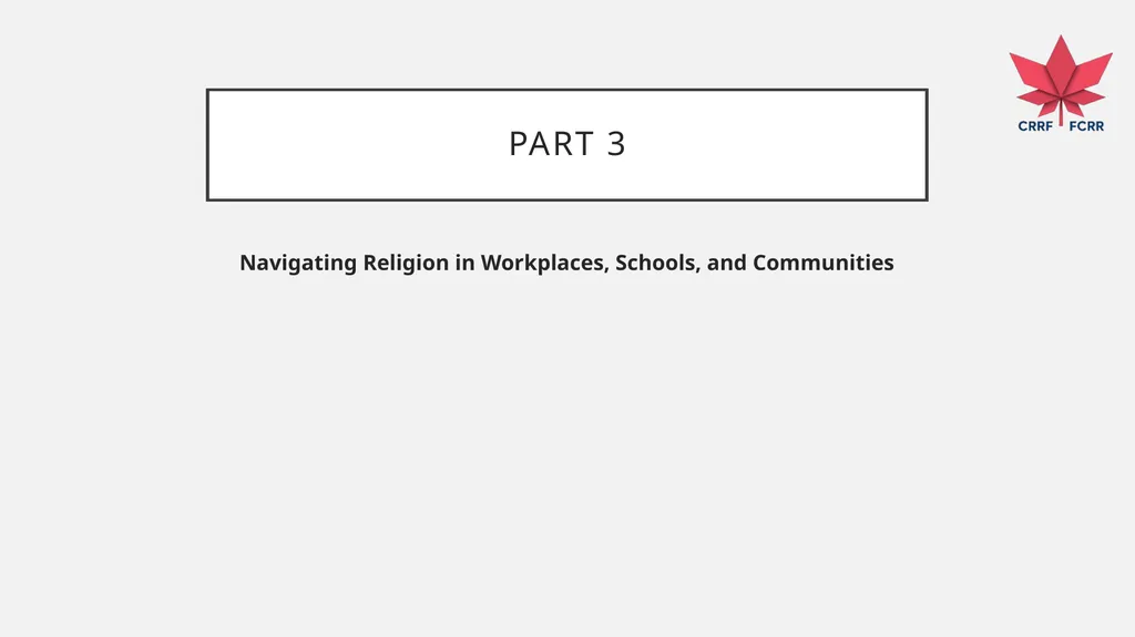 Interfaith Learning and Understanding CRRF - slide 197 of 227