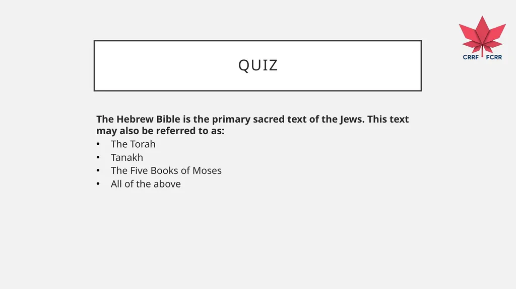 Interfaith Learning and Understanding CRRF - slide 57 of 227