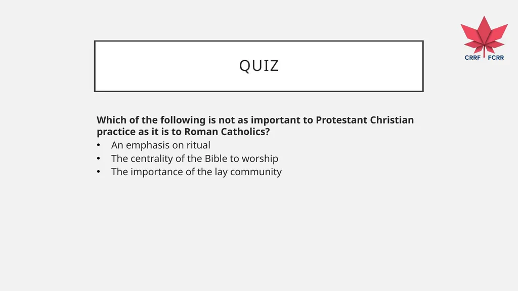 Interfaith Learning and Understanding CRRF - slide 79 of 227