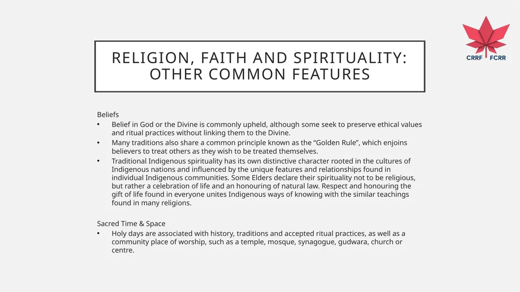 Interfaith Learning and Understanding CRRF - slide 30 of 227