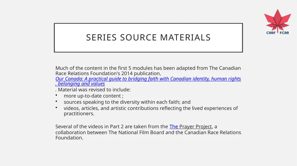 Interfaith Learning and Understanding CRRF - slide 7 of 227