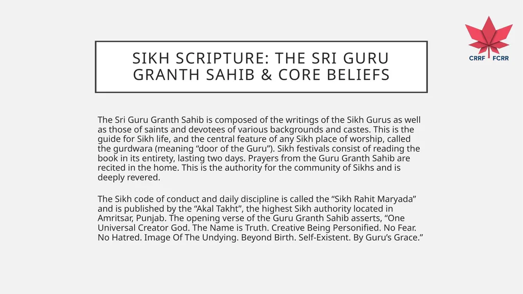 Interfaith Learning and Understanding CRRF - slide 145 of 227