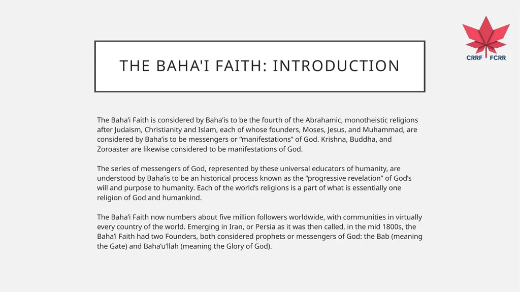 Interfaith Learning and Understanding CRRF - slide 181 of 227