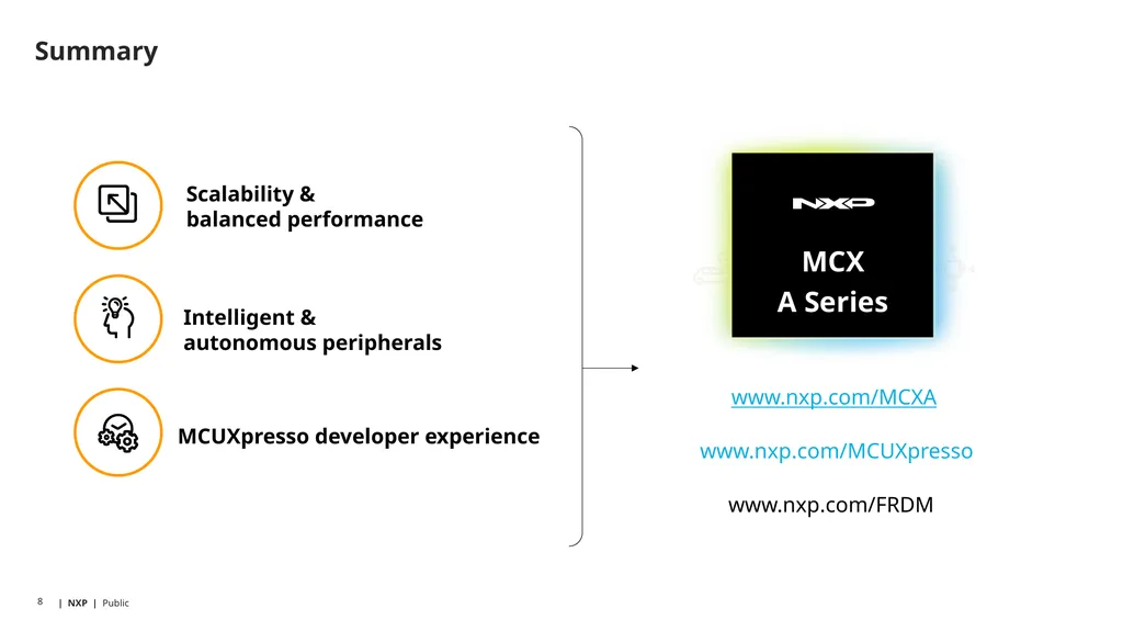 Mainstream MCUs with scalable device options, low - slide 8 of 8