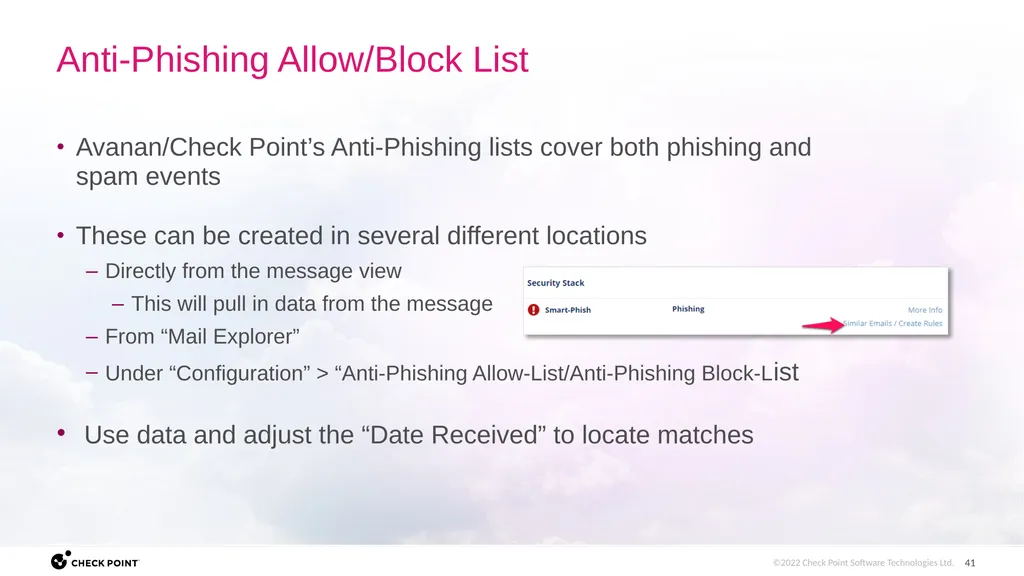 [Internal Use] for Check Point employees​ Brit - slide 41 of 46