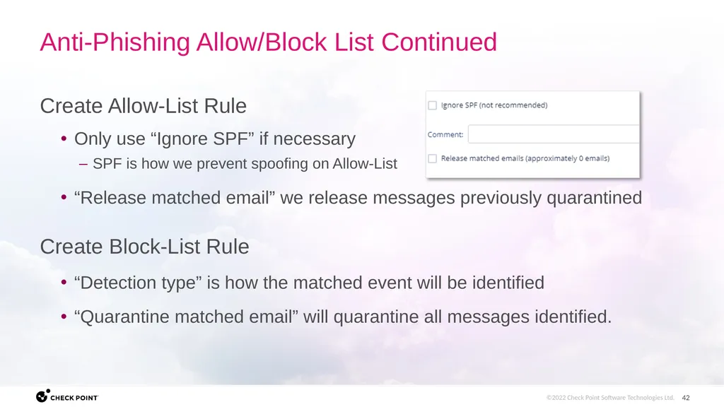 [Internal Use] for Check Point employees​ Brit - slide 42 of 46