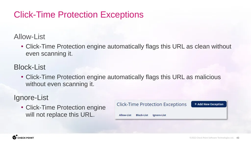 [Internal Use] for Check Point employees​ Brit - slide 43 of 46