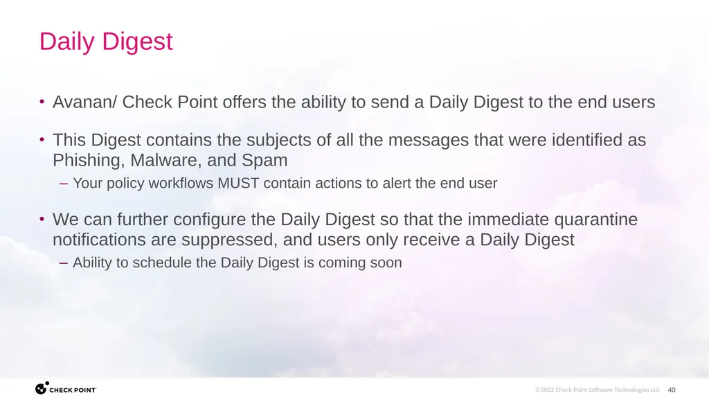 [Internal Use] for Check Point employees​ Brit - slide 40 of 46