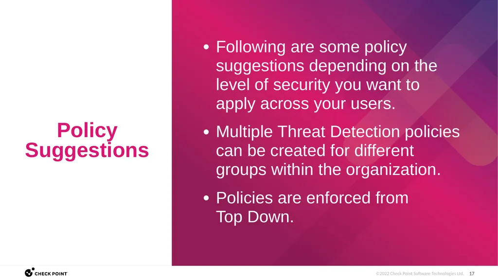 [Internal Use] for Check Point employees​ Brit - slide 17 of 46
