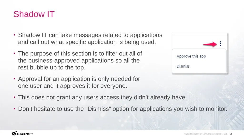 [Internal Use] for Check Point employees​ Brit - slide 35 of 46