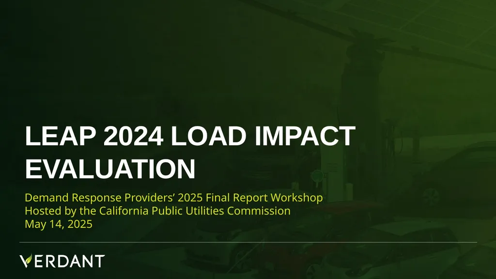 Demand Response Providers’ 2025 Final Report - slide 1 of 21