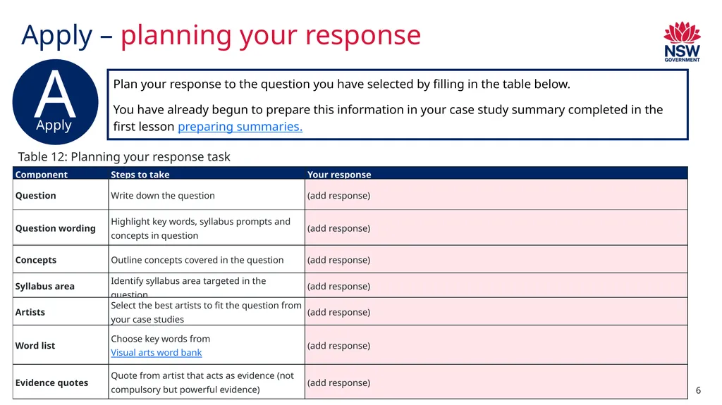 LEAP! Level up your skills in section II– planning - slide 6 of 8